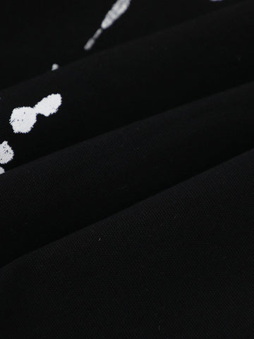 Dark Portrait Print Splatter Print Jacket