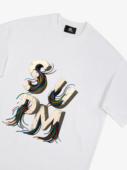 supm cable graphic T-shirt 