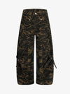 Street Camo Multi-Pocket Cargo Baggy Pants 
