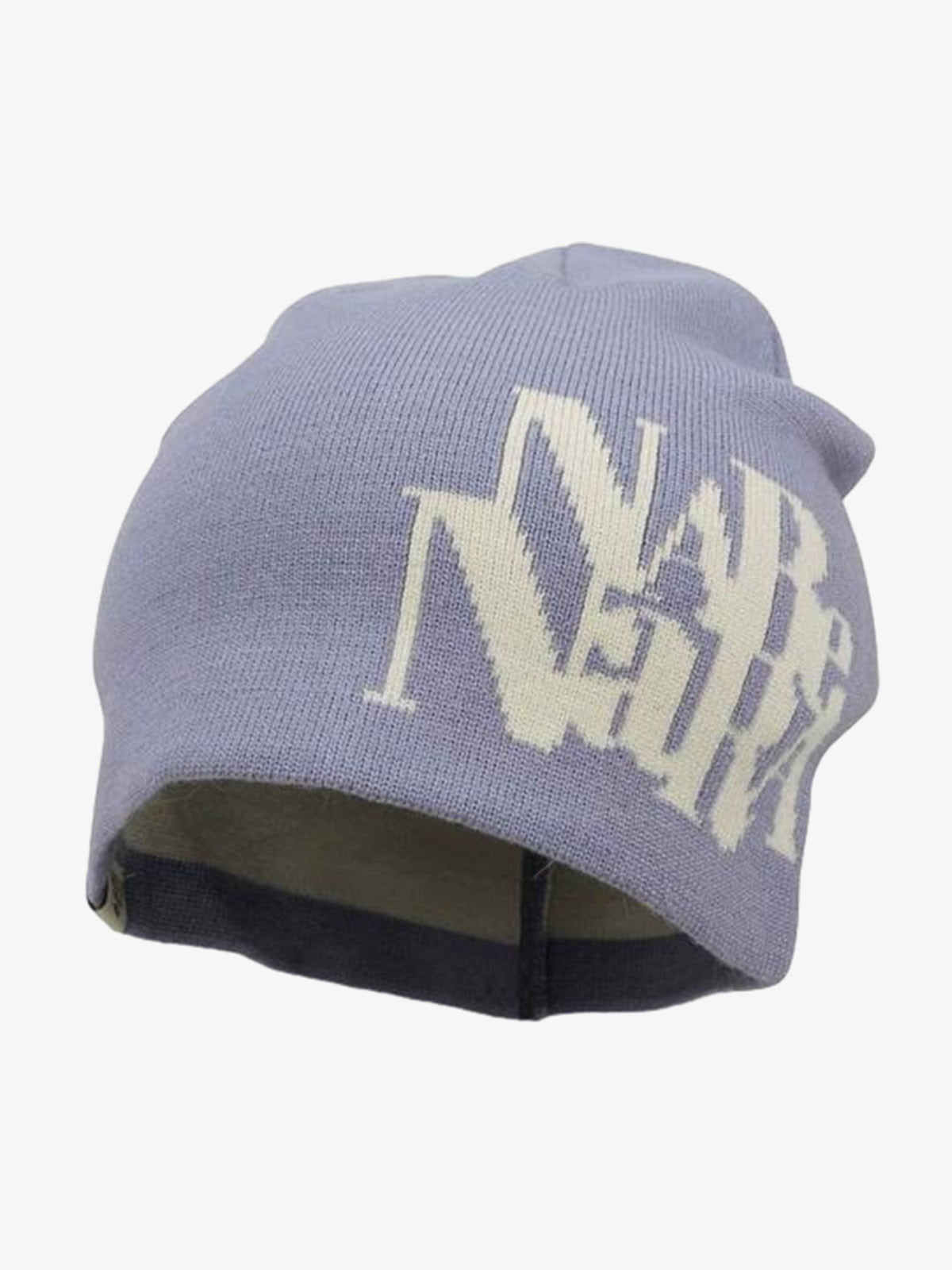 Letter Jacquard Knit Beanie