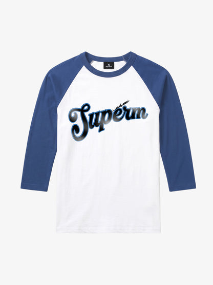 Logo Graphic Tailored-Fit 5/8 Raglan Sleeve Top