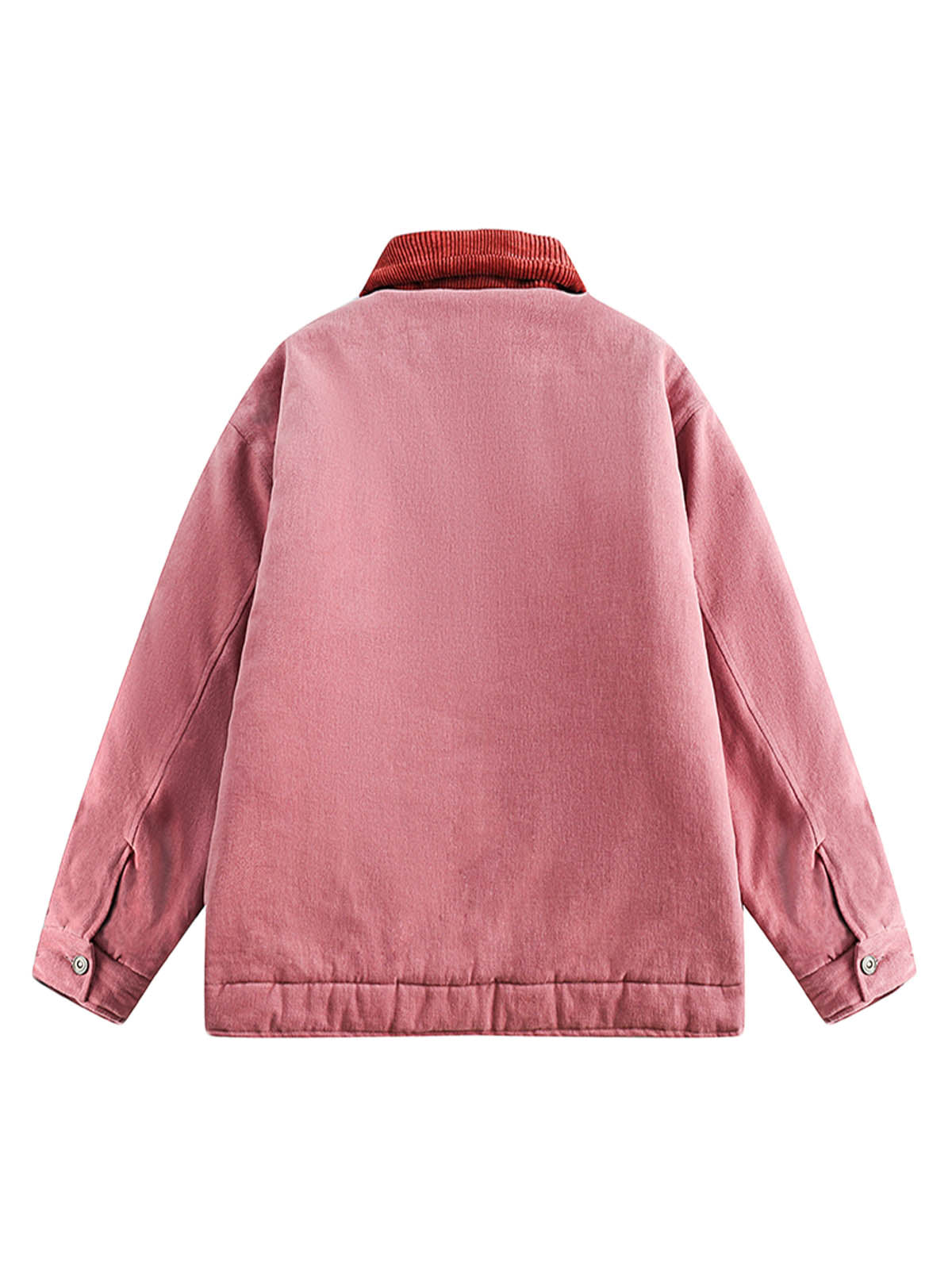 Embroidery Patchwork Print Stand Collar Quilted Barn Jacket 
