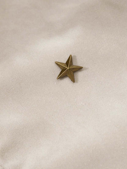 Detachable Fur-Trim Stand Collar Suede Zip-Up Jacket