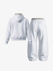Varsity Graphic Hoodie & Wide-Leg Sweatpants Set