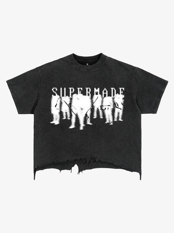 Graphic Distressed Tee