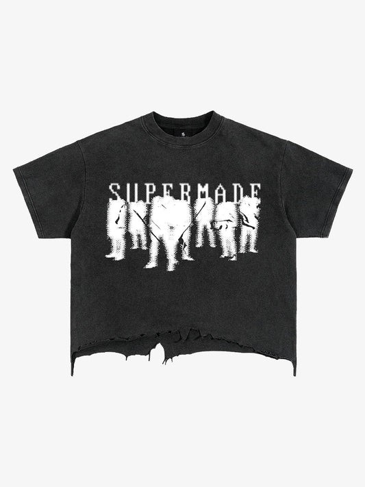 Graphic Distressed Tee