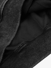 Distressed Napoleon Boxy Fit Zip-Up Hoodie