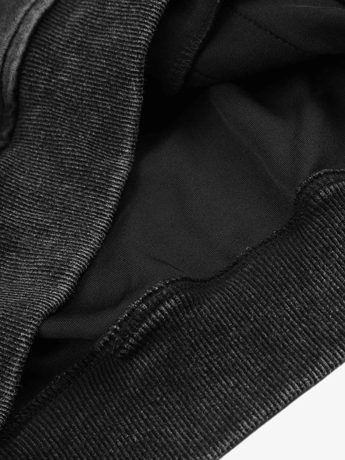 Distressed Napoleon Boxy Fit Zip-Up Hoodie