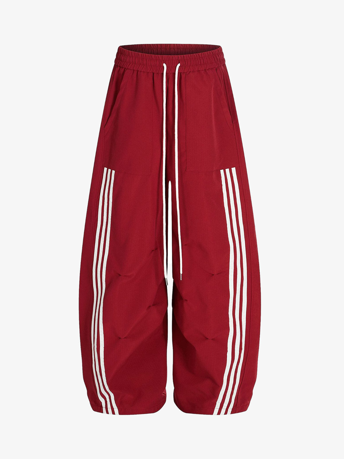 Striped Zip-Up Track Jacket and Wide-Leg Track Pants Set 