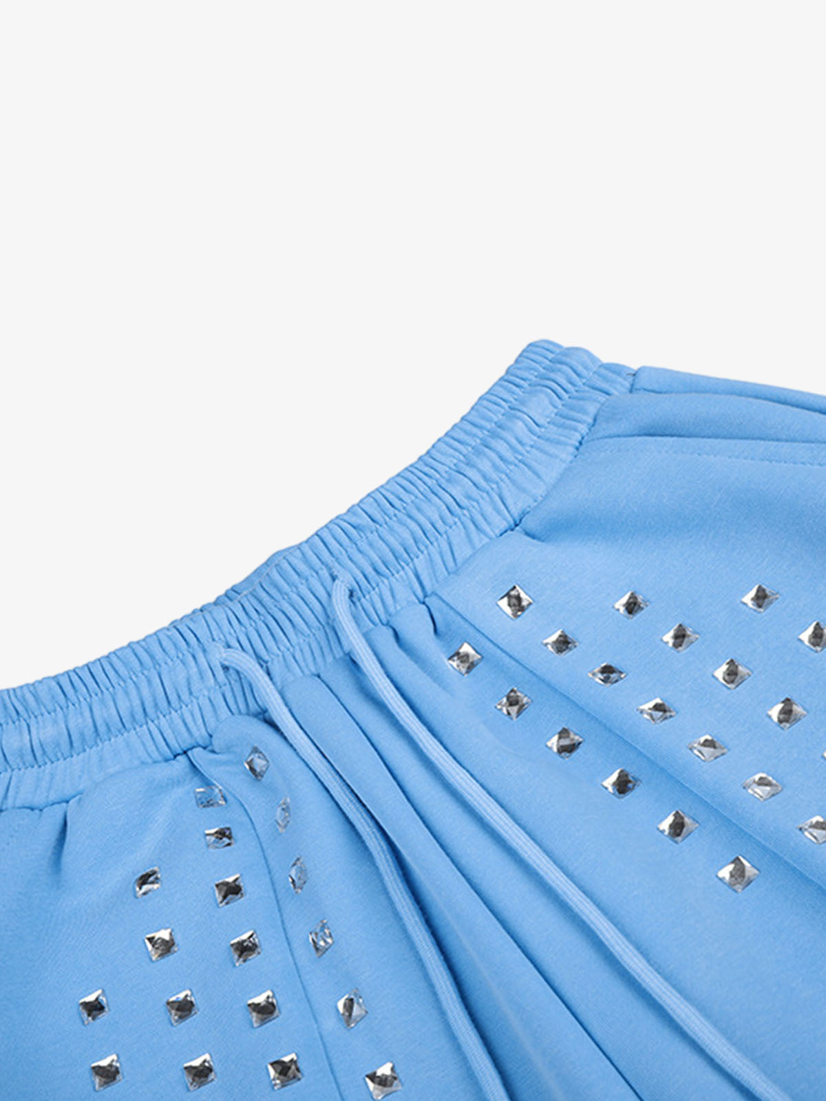 Studded Wide-Leg Sweatpants