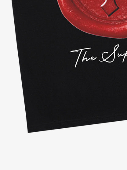 Snake and Sword Graphic T-Shirt with Bold Statement Design 