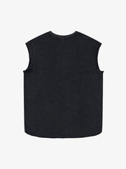 Letter Cross Graphic Distressed Tank Top