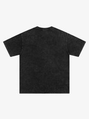 Washed Tape Collage “No Rules” T-Shirt 
