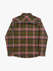 Napoleon Plaid Flannel Shirt; Brown / S, Brown / M, Brown / L, Brown / XL, Brown / 2XL