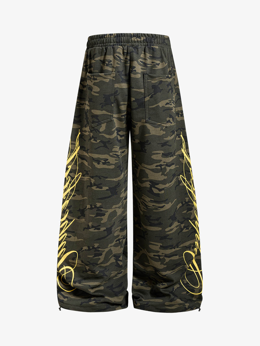Camo Drawstring Baggy Sweatpants