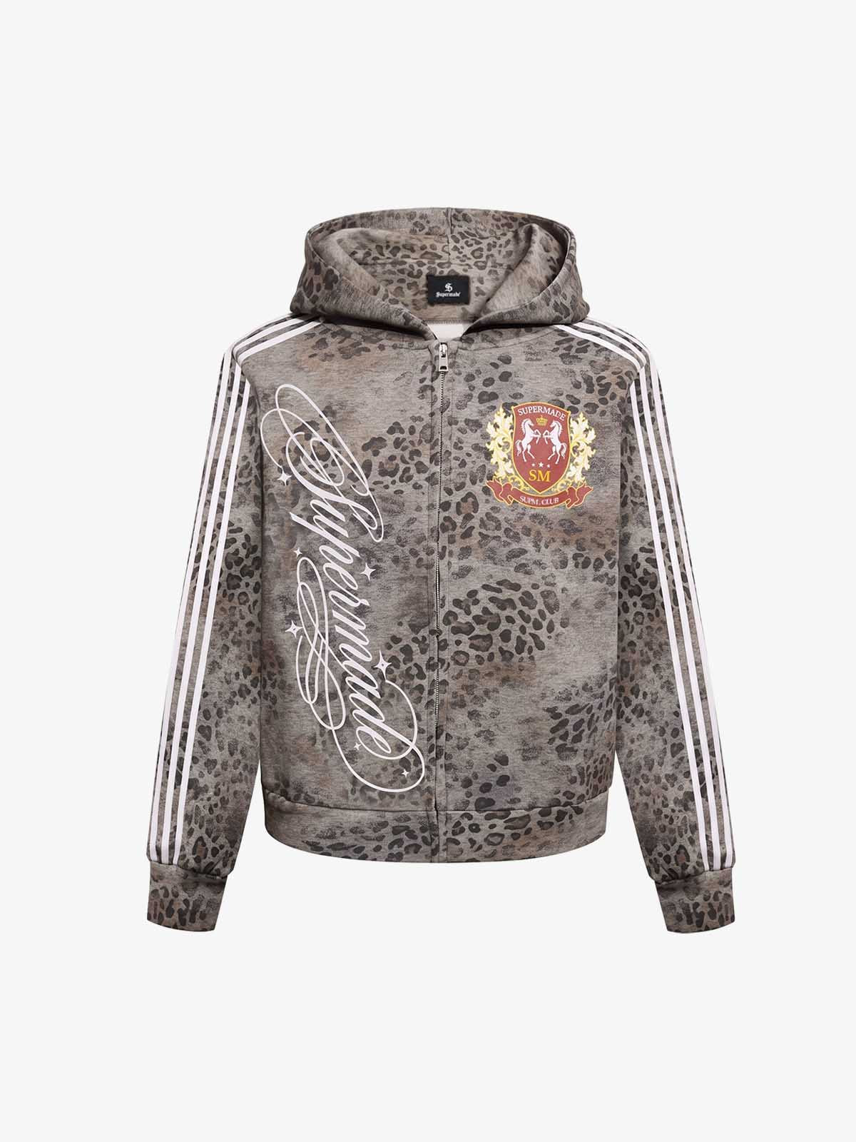 Leopard Script Graphic Sweatshirt