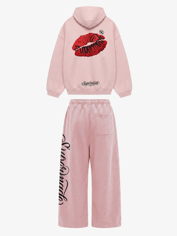 Fleece-Lined Oversized Sweatshirt