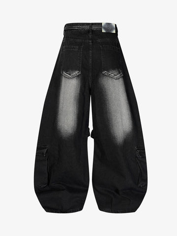 Drawstring Scimitar Jeans