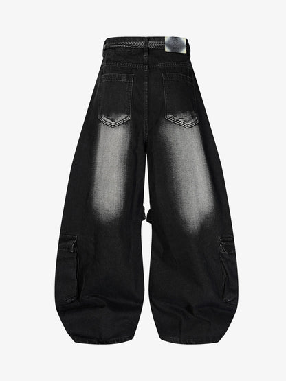 Drawstring Scimitar Jeans
