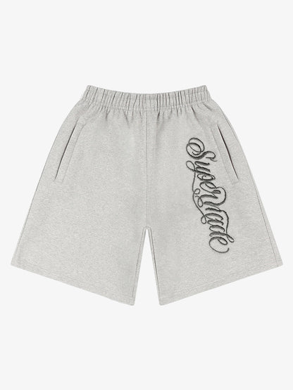 Zip Pocket Embroidered Shorts