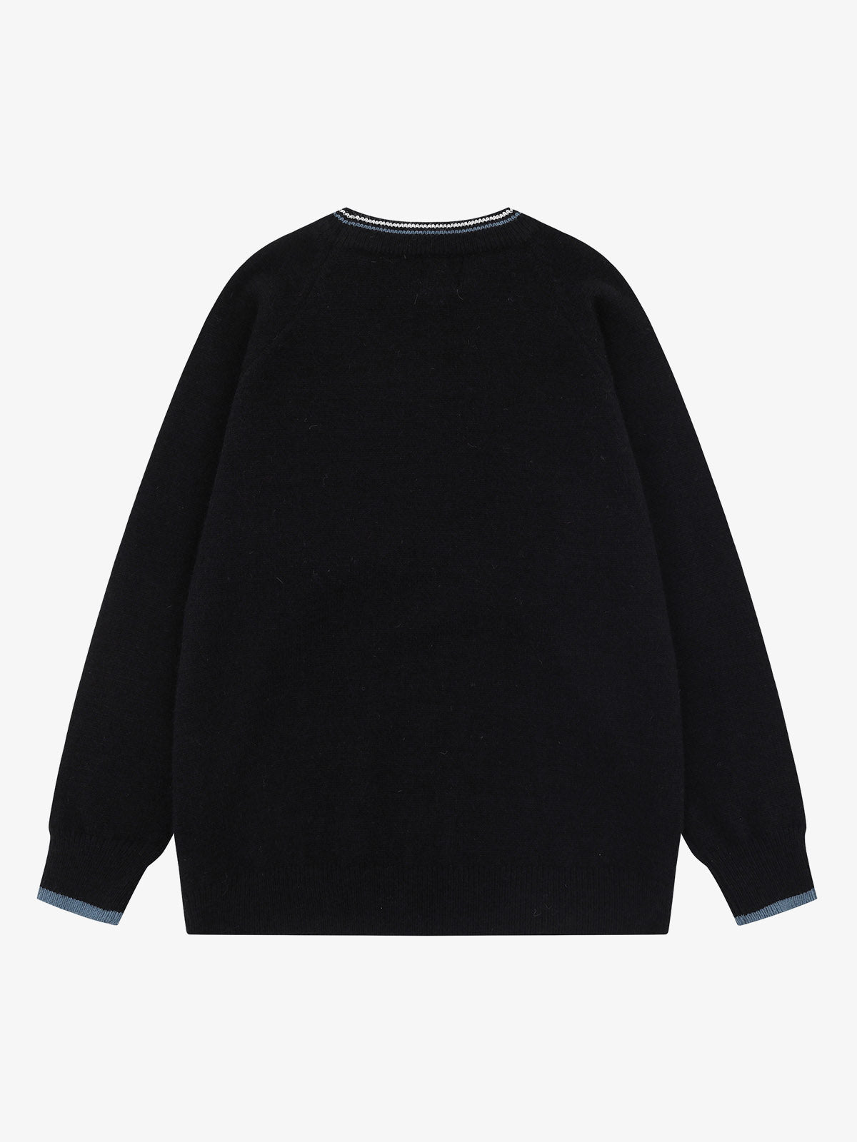 Striped Embroidered Knit Sweater