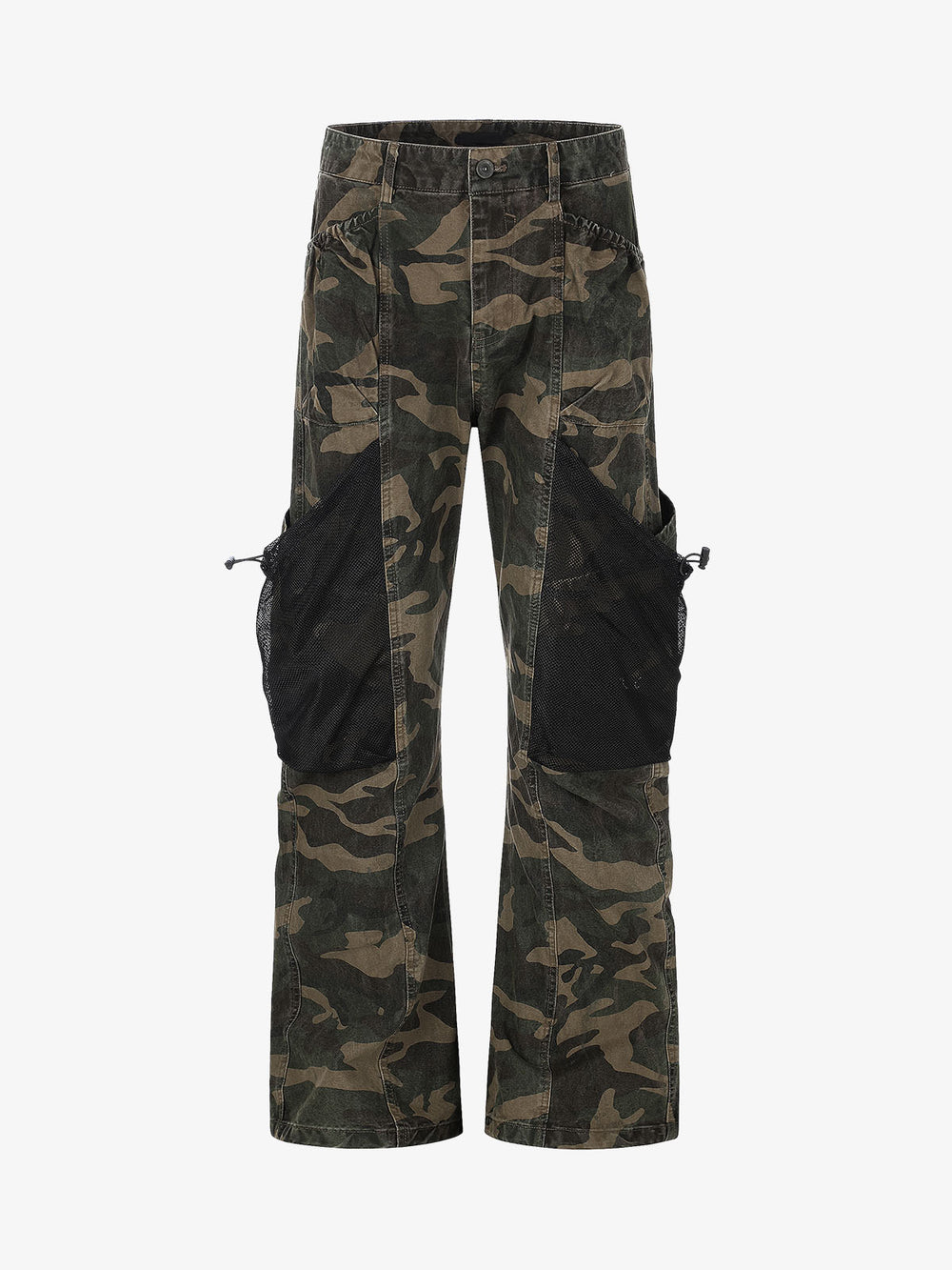 Camo Mesh Pocket Cargo Pants