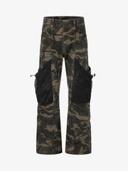 Camo Mesh Pocket Cargo Pants