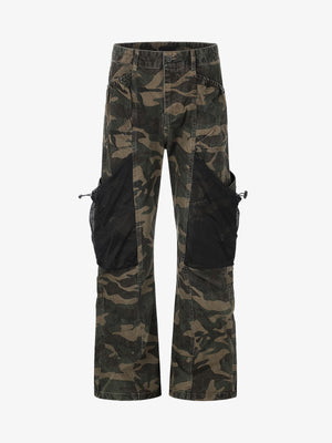 Camo Mesh Pocket Cargo Pants