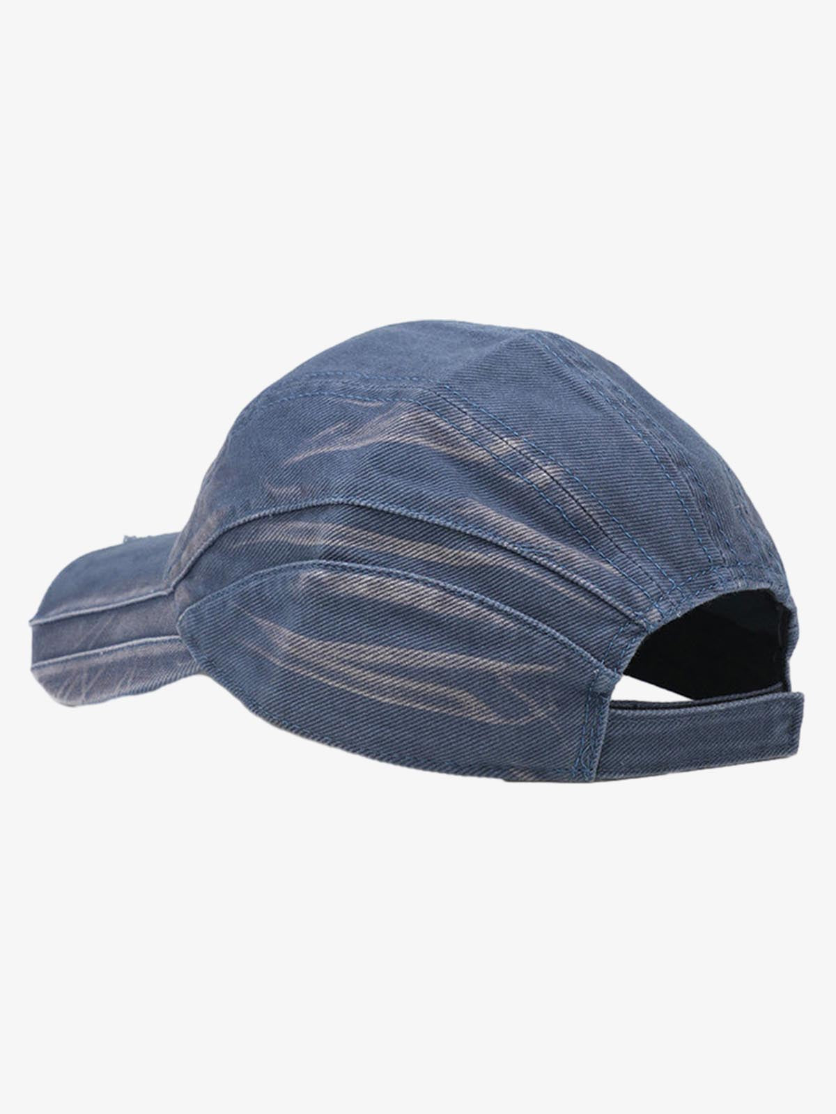 Washed Distressed Panel Baseball Cap 