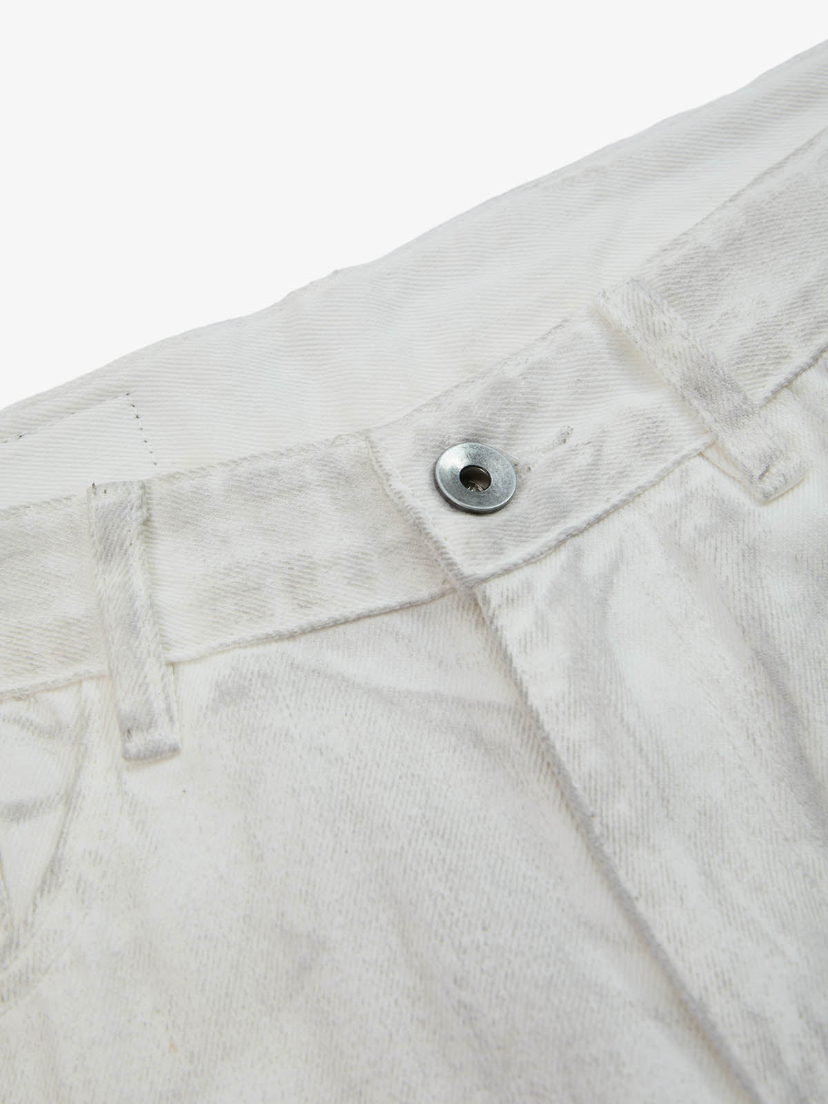 Colorful Cross Patch Straight Leg with Detachable Chain Jeans 