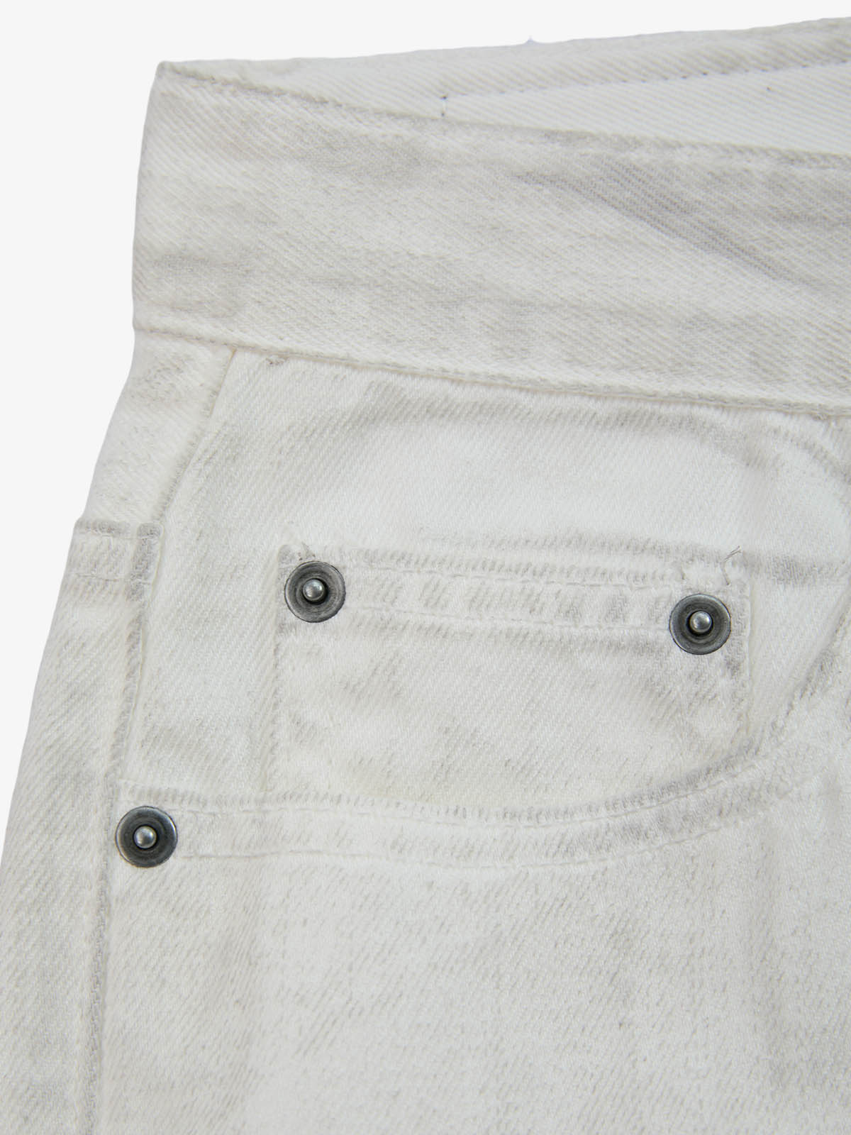 Colorful Cross Patch Straight Leg with Detachable Chain Jeans 