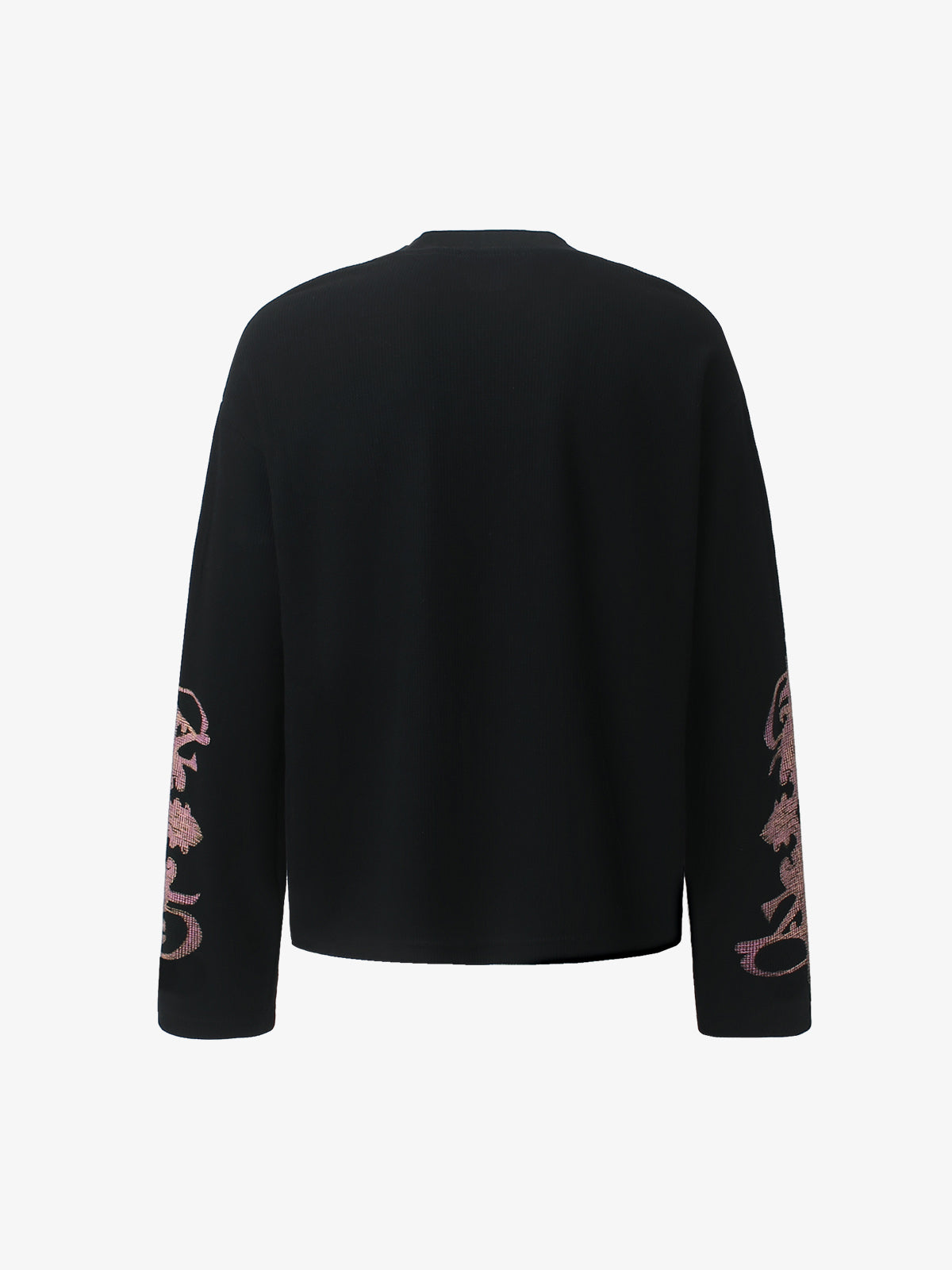 Studded Graphic Heavyweight Waffle Long Sleeve Tee
