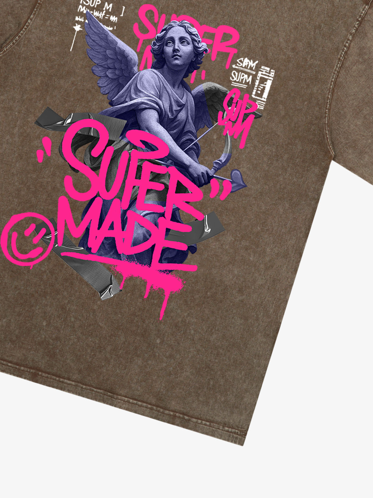 Street Lucky Angel graphic design T-shirt 