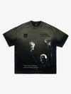 Distressed Graphic Print Crewneck T-Shirt