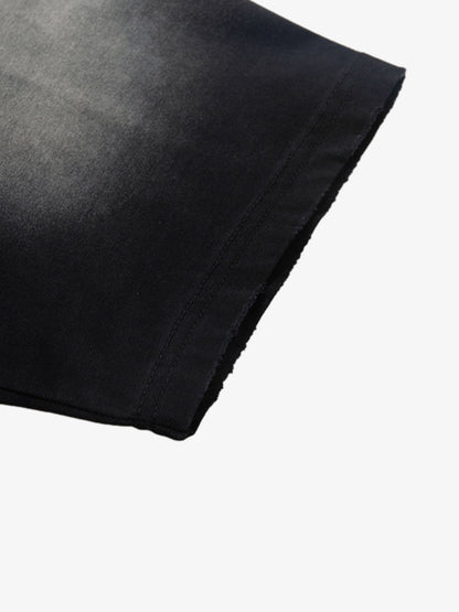 Cotton Oversized Graphic T-Shirt with Punk Rock Print and Vintage Wash Effect 