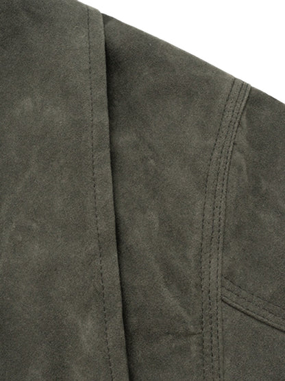Vintage Heavy Suede Quilted Work Jacket 