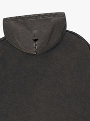 Anti-War Graphic Washed Boxy Hoodie