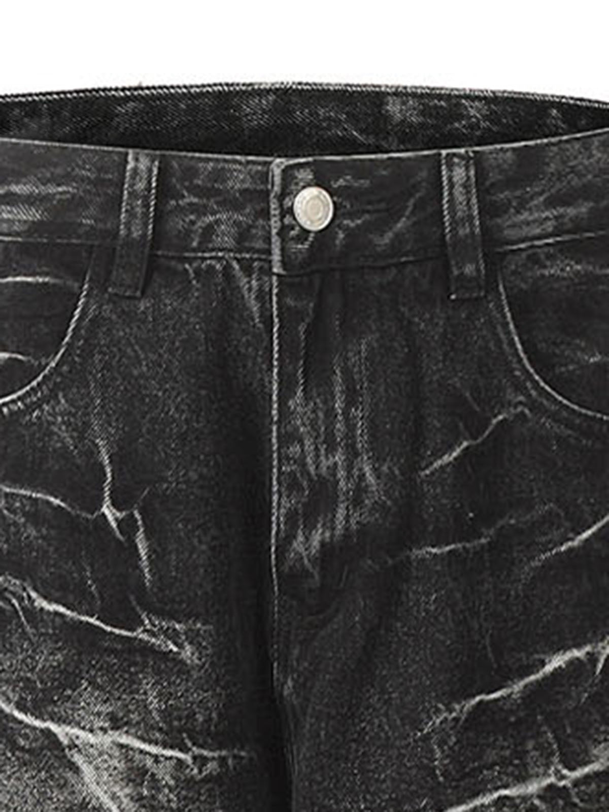 Retro Neutral Washed Straight Jeans - 2261 