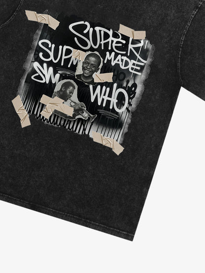 Supermade Street Retro Character Collage T-shirt 