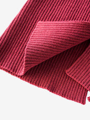 Distressed Ribbed Cutout Detail Sweater