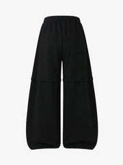 Retro 90s American Flag Color Block English Print Sweatpants