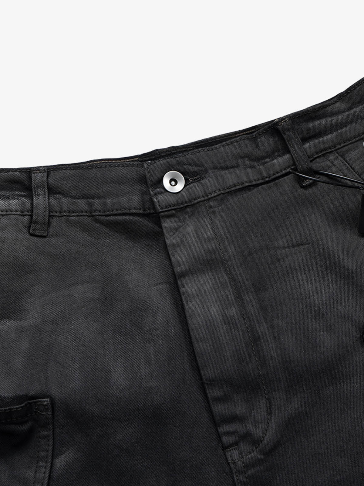 Industrial Multi-Pocket Distressed Cargo Shorts 