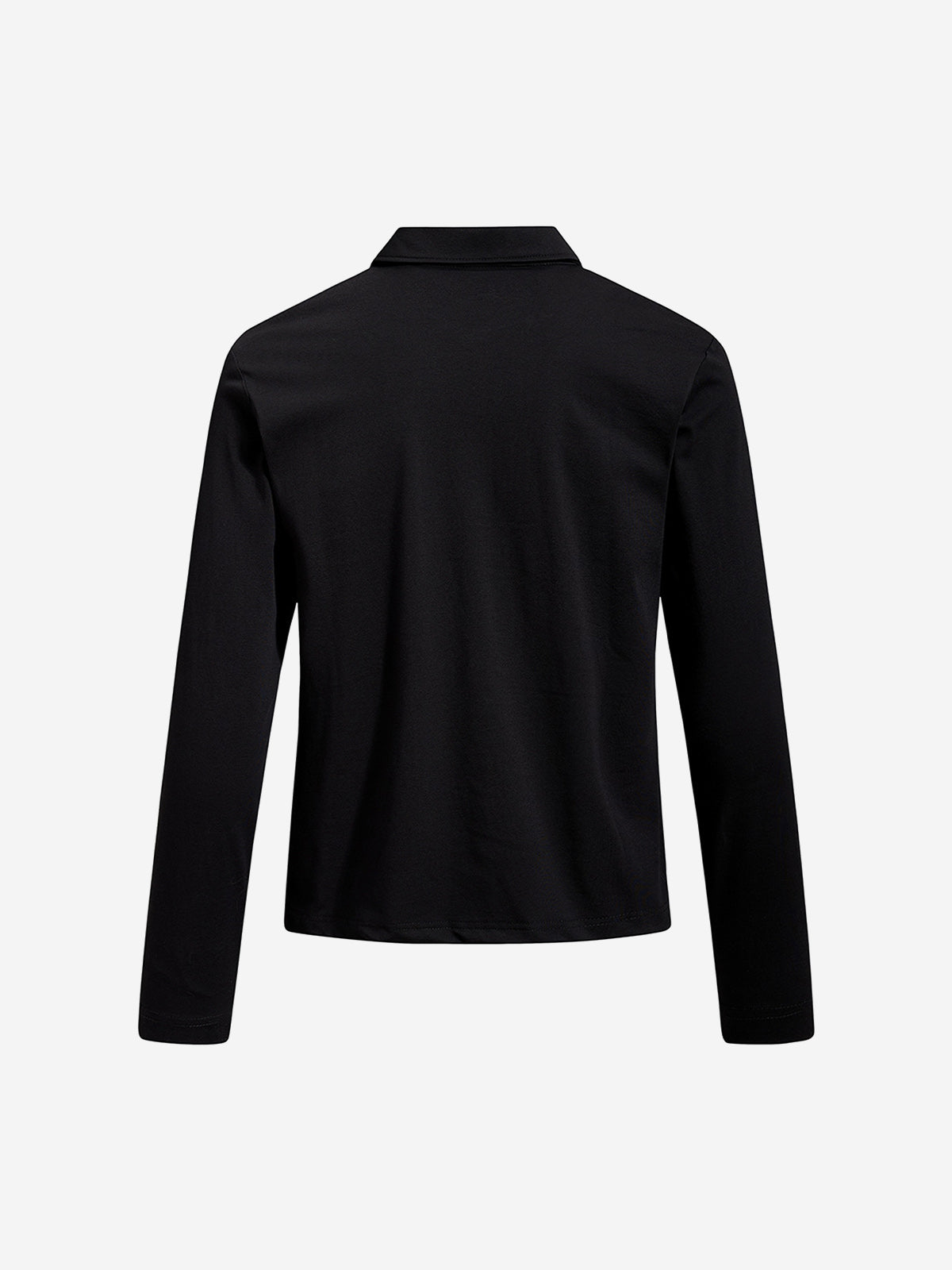 Portrait Graphic Long Sleeve Polo Shirt