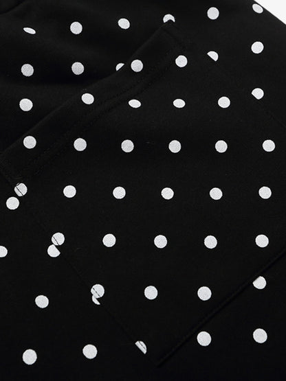 Short à pois à double taille