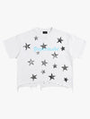 Raw Hem Cropped Cotton Tee