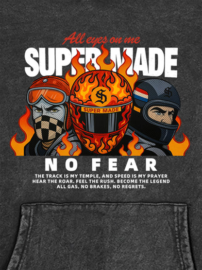 Supermade Cyber Hot-Blooded Motorcycle Hooded Sweatshirt 