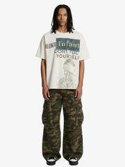 Statement Text Graphic Waffle T-Shirt 