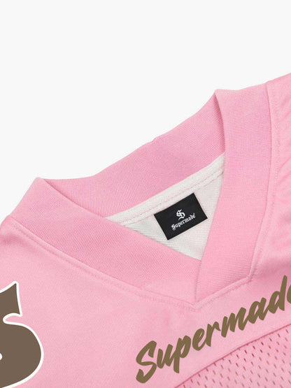 Pink Flame Print Jersey T-shirt - 2390 