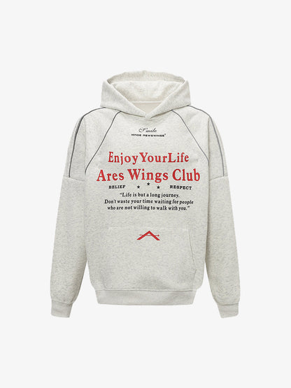 Stylish Hooded Sweatshirt with Inspirational Quotes for Everyday Wear 