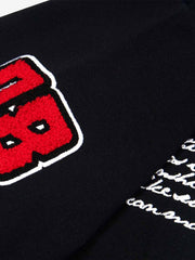 Retro Motorcycle Style Heavy Patch Embroidered T-shirt 